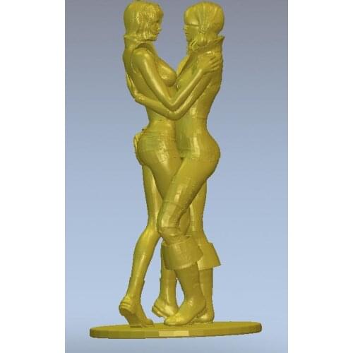 3d model relief for cnc or 3D printers in STL file format lesbian 2