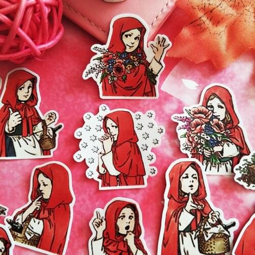 40PCS Retro girl Stickers Crafts And Scrapbooking stickers kids toys book Decorative sticker DIY Stationery