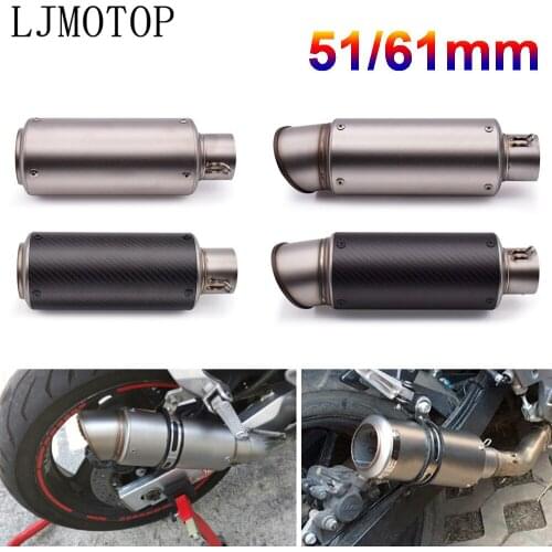 51mm 61mm motorcycle with DB killer exhaust pipe Exhaust Pipe Muffler For Yamaha BT1100 XJR400 MT07 MT09 MT10 FZ07 FZ09