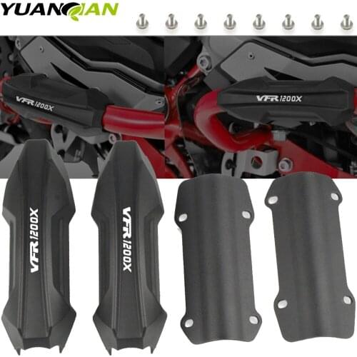 For HONDA Africa Twin CRF1000L NC700X VFR1200X Motorcycle Crash Bar Bumper Engine Guard Protector Decorative Block VFR1200X logo