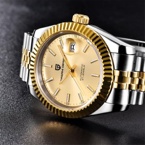 2021 New PAGANI DESIGN Mens Automatic Mechanical Watches Top Brand Luxury Sport Stainless Steel Waterproof Clock Reloj Hombre