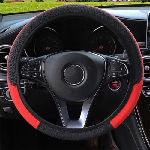 Car Steering Wheel Cover Universal Anti Slip Suitable for 37-38cm Imitation Leather Steering Covers New Arrival