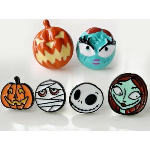 COSANER Nightmare Christmas jack Fashion Anime Cartoon Earring Stud Earrings Women Girls Kids Jewelry Birthday New Gift