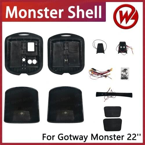 Gotway Monster 22'' shell black Carbon update Monster 2 to Monster 3 electric unicycle accessories Add speaker monowheel