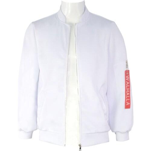 Tokyo Revengers Hanemiya Kazutora Cosplay Costumes White Coat Valhalla Uniform Baseball Coat Mikey Draken Halloween Kids Adults