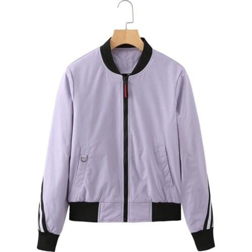 Quanss Apring Autumn Clothes Women 2021 Fashion Baseball Jacket Harajuku Casual Coats Female Bomber Jackets Zipper Outwear Y2K