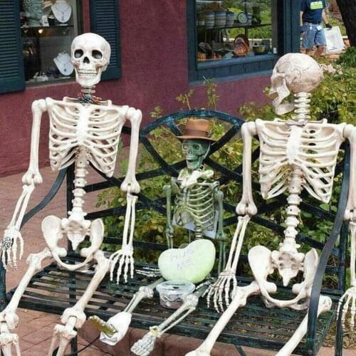 2021 New Halloween Big Skeleton Decoration 70cm Hanging Haunted House Halloween Skeleton Skull Decorations