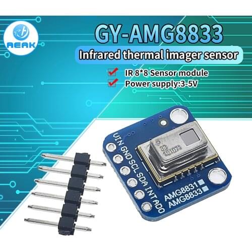 Official AMG8833 IR 8*8 Thermal Imager Array Temperature Sensor Module 8x8 Infrared Camera Sensor