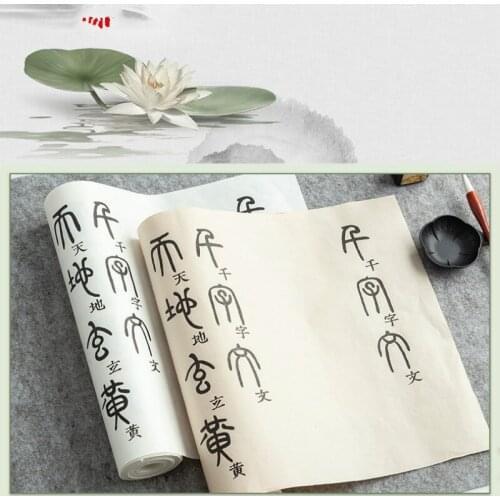 12m Rice paper Seal script thousand character practice calligraphy calligraphy for beginners