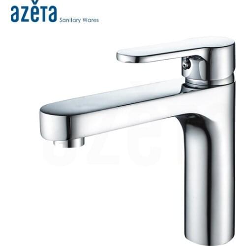 Bathroom Basin faucet Deck Mounted Single Handle Chrome Plated Brass Material Wash Basin Mixer Tap MK1506
