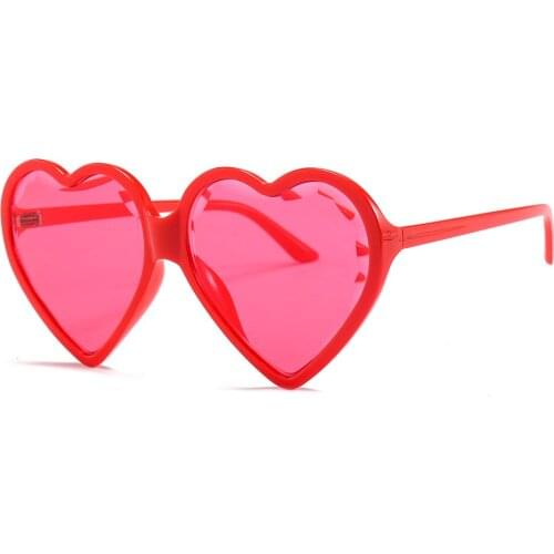 Heart Shape One Piece Sunglasses Women Men Sun Glasses Fashion Ladies Vintage Eyewear Female Goggles Gafas Oculos Shades 57033DF