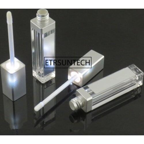 7.5ML LED light lip gloss bottle container with mirror attached and 12.1mm LED lipstick tube empty cosmetic package F20172280