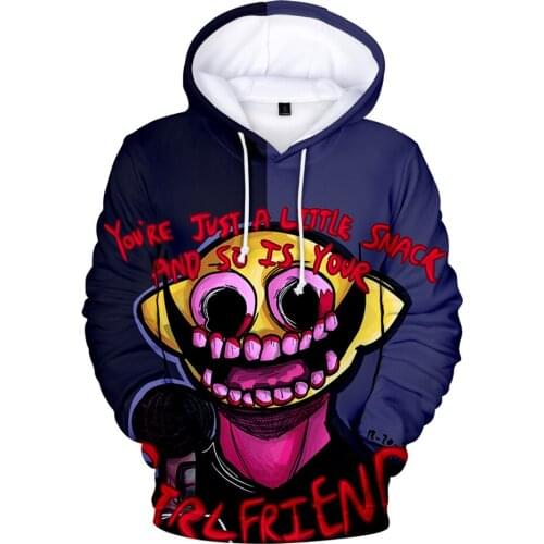 Friday night funkin cosplay Lemon Demon 3D Print Hoodies men/womens spring Hooded Youthful HIP HOP kids The hoodie pullover