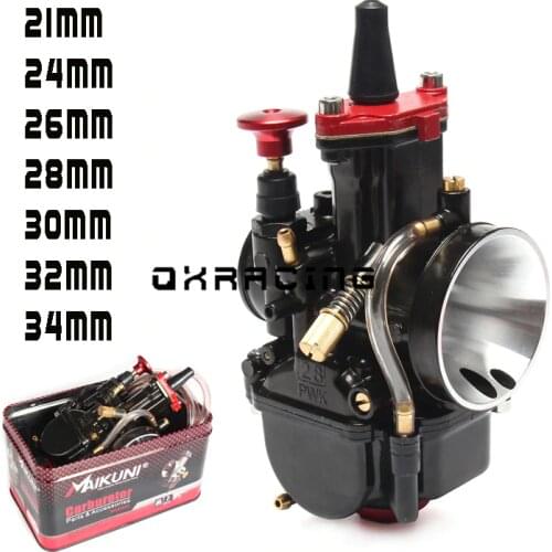 High Quality 21 24 26 28 30 32 34mm PWK carburetor for MAIKUNI 2T 4T engine motorcycle scooter UTV ATV universal