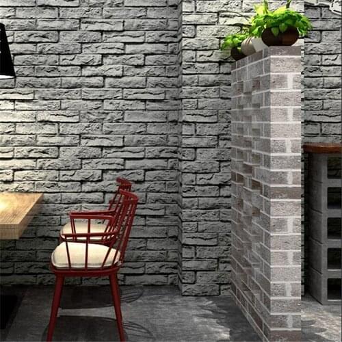 Wellyu Retro nostalgic stereo imitation brick pattern brick wallpapers cafe bar restaurant culture stone red brick wallpapers