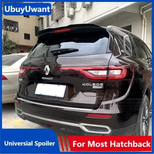 UBUYUWANT Rear Roof Spoiler for Renault Koleos 2016-2020 Universal Hatchback Spoiler ABS Car Trunk Tail Wing for Seat Leon Mk3