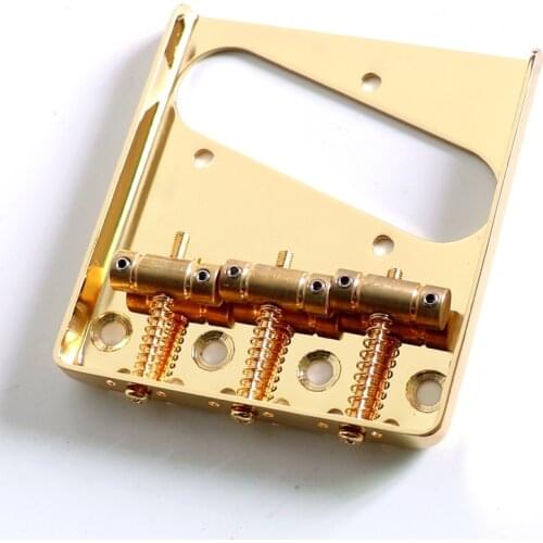 Donlis guitar parts gold 6 brass saddle Tel electric guitar bridge for standard bridge гитара