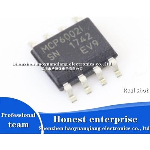 Free shipping MCP6002-I/SN MCP6002I MCP60021 dual operational amplifier SMD SOP8 chip
