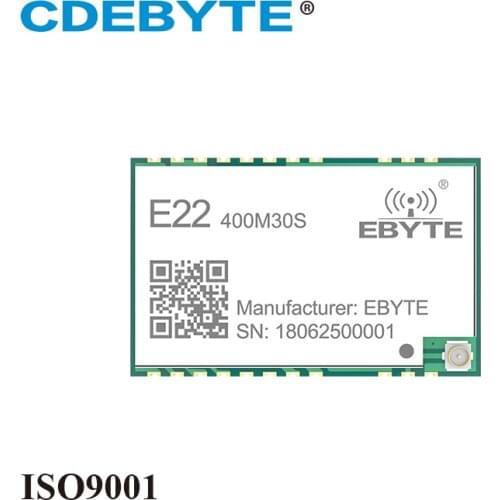 10pcs/lot E22-400M30S LoRa SX1268 433MHz RF Module SMD IPEX Stamp Hole 1W Long Range Wireless Data Transmitter and Receiver