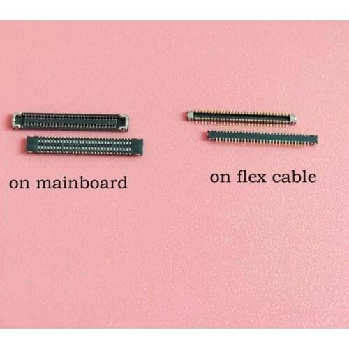 10pcs/lot LCD Display FPC Connector Plug MotherBoard for Samsung Galaxy A01 A015 60pin