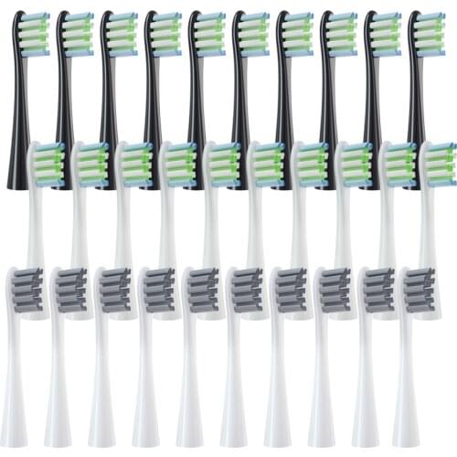 10pcs Replacement Brush Heads For Oclean X/ X PRO/ Z1/ F1/One/ Air 2 /SE Sonic Electric Toothbrush Soft DuPont Bristle Nozzles