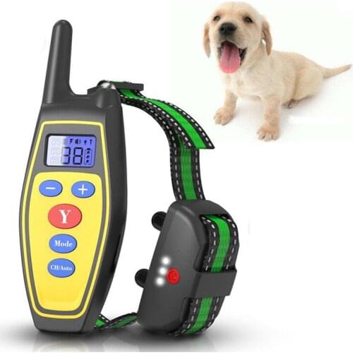 2020 New Waterproof Pet Electric Dog Training Collar Manual And Automatic 2 in 1 With LCD Display Dog Barking Collar