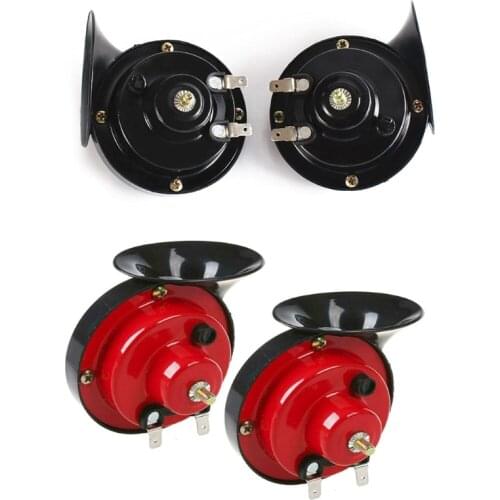 2x 300DB Super Loud for t.u.k.Air Electric Snail Horn 12V Double Tone Waterproof