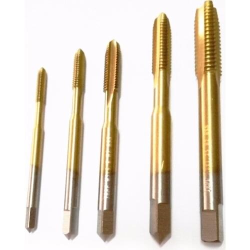 5pcs/set HSS tapping Straight Flute M3 M4 M5 M6 M8 tap set thread tap die set Hand tools screw tap this