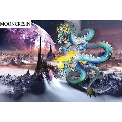 5D Diy Diamond Painting Cross Stitch Chinese Dragon Diamond Embroidery Full Square Mosaic Painting With Diamonds Home Decoration