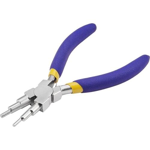 6 in 1 Bail Making Pliers Craft Wire Looping Forming Wrapping Jewelry Making Tool with Non-Slip Comfort Grip Handle