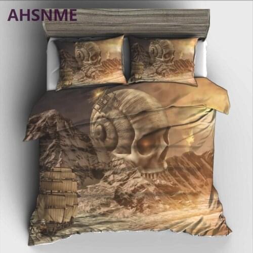 AHSNME dark world and skull Bedding Set High-definition Print Quilt Cover for RU AU EU US Size Market jogo de cama
