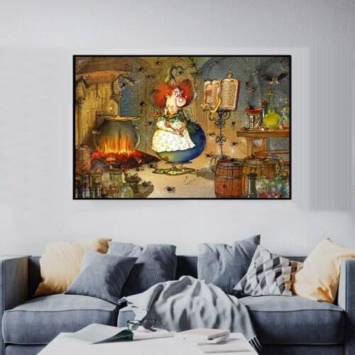 5D DIY Diamond Painting Magic House Spider Web Witch Diamond Embroidery Cross Stitch Diamond Mosaic rhinestones love gift