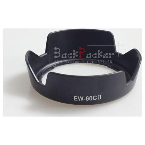 50PCS EW-60C II 58mm Camera Lens Hood For Canon 600D 700D 550D 1100D 650D 500D 450D 1200D T3i T4i