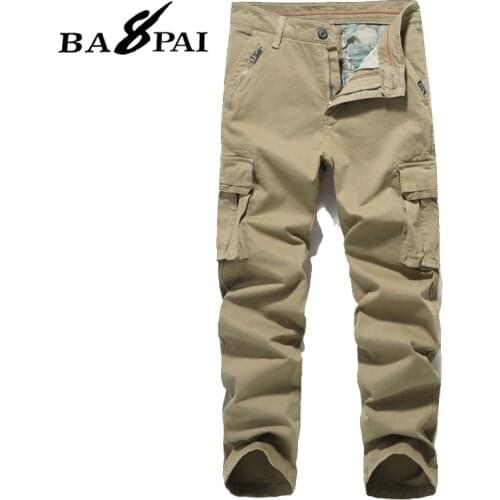 BAPAI Men Oversize Cargo Pants Black Pocket Cargo Pants Harem Joggers Harajuku Sweatpant Hip Hop Tactical Trousers