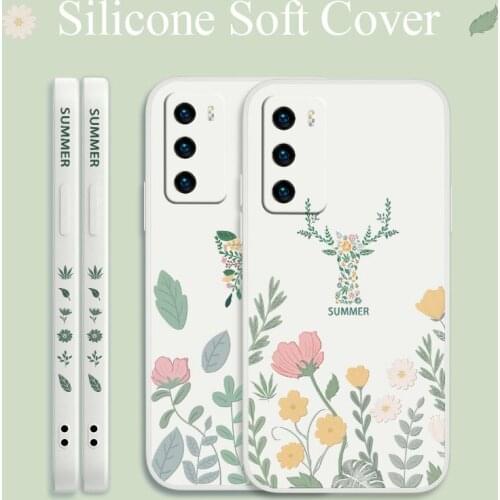 Plant For Samsung Galaxy S21 S20 FE S10 Note 20 10 Plus Case Daisy Soft Cover A72 A52 A42 A32 A71 A51 A41 A31 A21S Phone Case