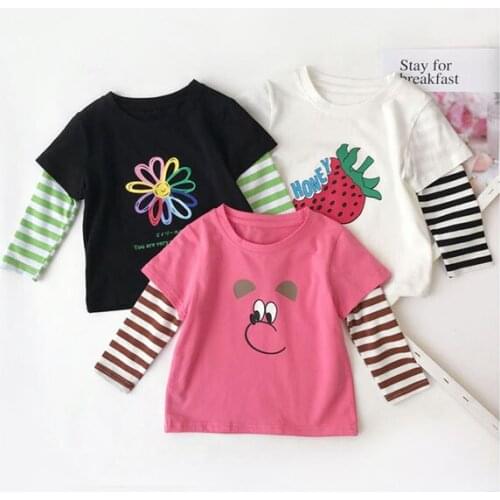 Childrens long sleeve T-shirt Girl printed leggings are cheap and good quality