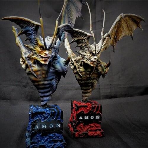 GK Figure Resin White Model WF2018 Winter AMON Apocalypse of the Demon Man An Meng Bust White Model Spot