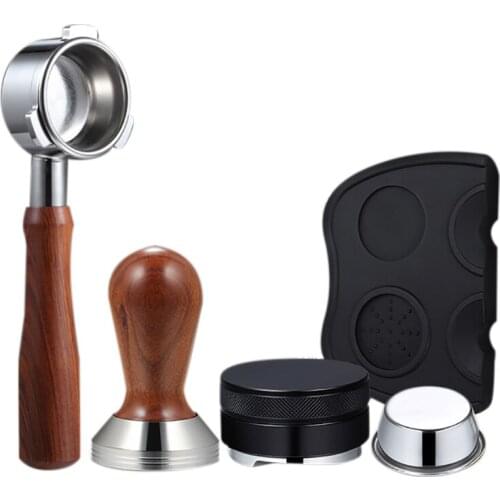 Coffee Bottomless Portafilter Coffee Basket for Breville 870/878/880 Filter 54MM Filter with Coffee Tamper,Coffee Ring