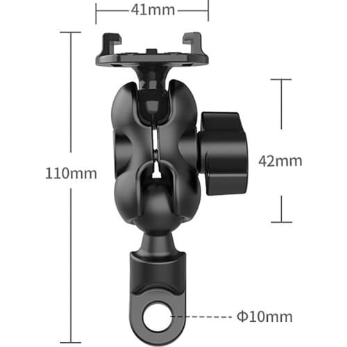 Motorcycle Rear Mirror Screw Fixing Bracket Metal Mount Bracket for Gopro Action Sports Camera Accessories 360 Degrees Rotation