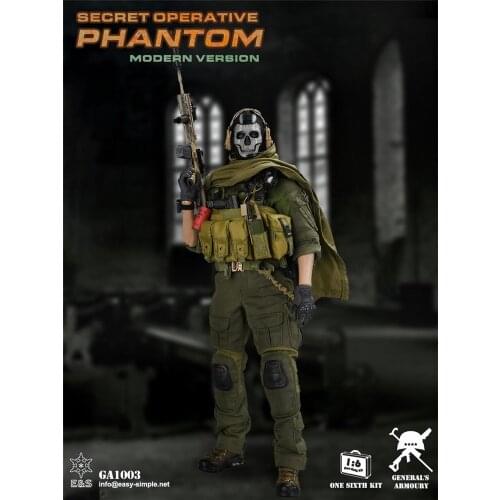 EASY&SIMPLE ES GA1003 1/6 male soldier modern warfare ghost in stock