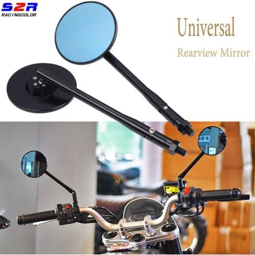 Motorcycle Accessories Rear View Rearview Side Mirrors Bar End Mirror Universal for Yamaha Kawasaki Suzuki Honda Vespa