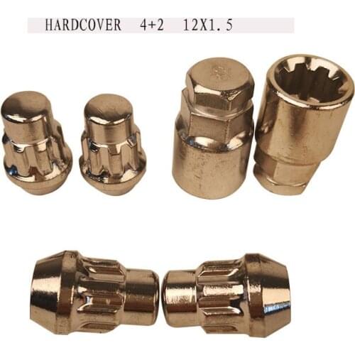 Car wheel Anti-theft Nut Car Modification Tire anti-theft Screw Car Nut 4+2 Anti-theft Nut M12*1.5 Tire Nut