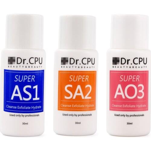 Beauty Salon 3 bottles Aqua Peeling Solution AS1 SA2 AO3 For Hydra Dermabrasion Beauty Machine Facial Skin Care Strong Cleansing