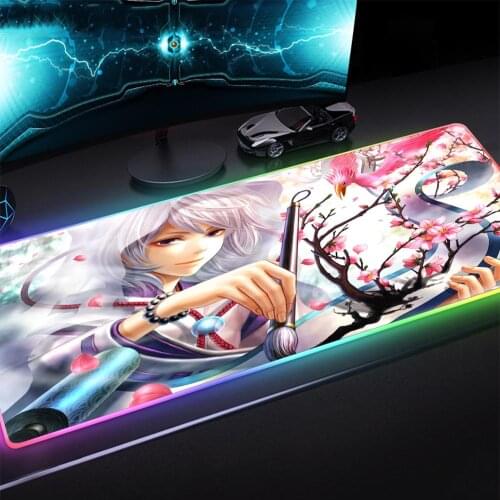 RGB Gaming Mouse Pad Computer Mouse Pad Gamer Mouse Pad Large Mouse Pad Mouse Pad XXL Backlit Pad Desk Mauspad with Backlight