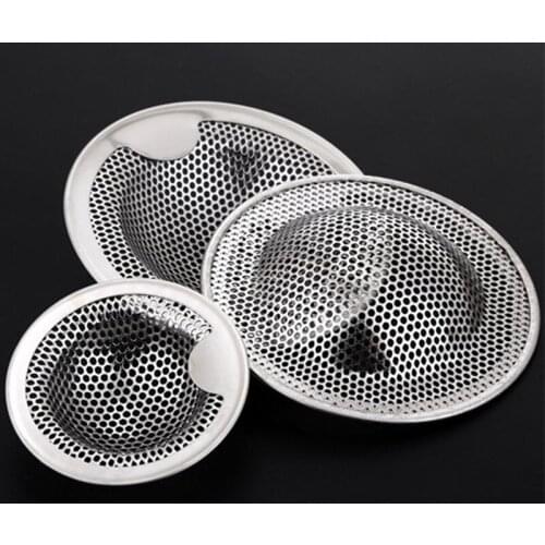 S/M/L Home Portable Stainless Steel Bathtub Hair Catcher Stopper Shower Drain Hole Filter Trap Kitchen Metal Sink Strainer