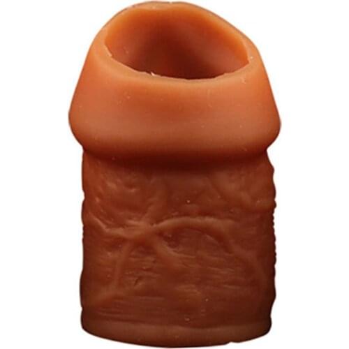 Silicone Dildo Ring Enhancing Exercise Time Delay Stimulator Enlarger Adult Masturbating Sex Toys for Men