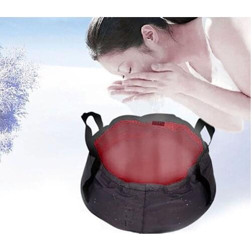 Outdoor 7-8.5L survival Folding Washbasin Camping Basin Camping Fishing Equipment Survival Military Travel Kits