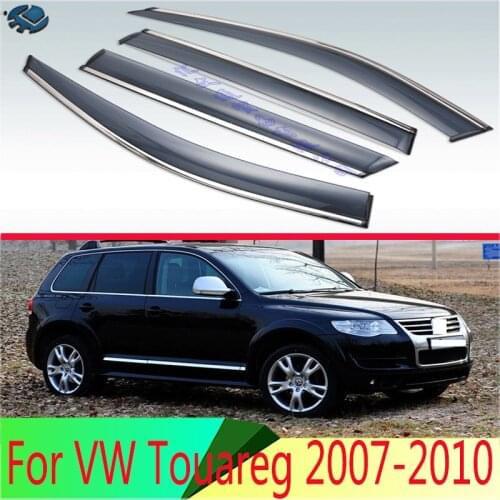 For VW Touareg 2007-2010 ABS Plastic Window Wind Deflector Visor Rain/Sun Guard Vent