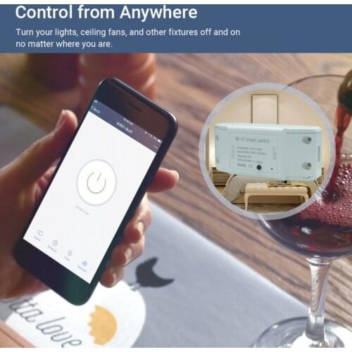1PC DIY WiFi Smart Light Switch tuya Smart Life APP Wireless Remote Control Work With Alexa Inteligentes Google Home Smart Home