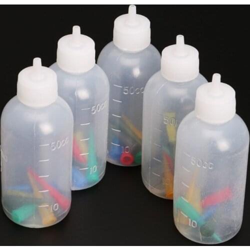5Pcs/Set Jam Painting Squeeze Bottles with 25 Nozzles Cake Decor 50ML Baking Pastry